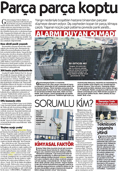 Cephe sistemine ait profiller ve yaptrc izleri...