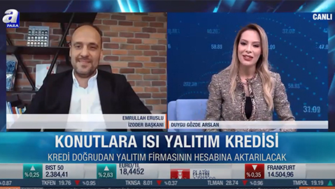 İZODER | Yönetim Kurulu Başkanı Sn Emrullah Eruslu A Para TVye katıldı!